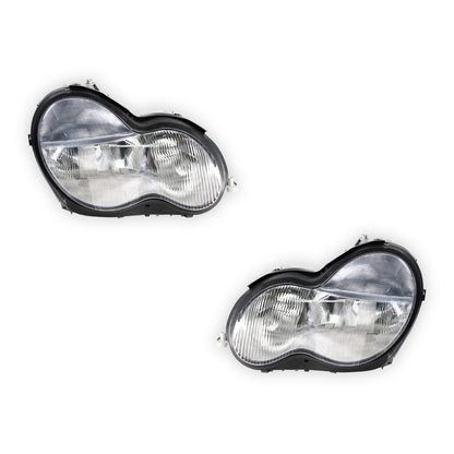 Mercedes-Benz C-Class W203 (2000 - 2004) OEM Style Non Xenon Headlights LH + RH