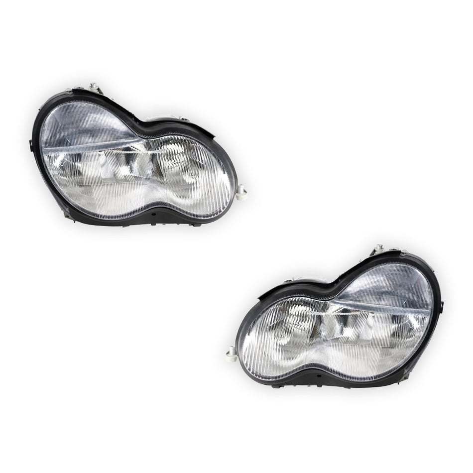 Mercedes-Benz C-Class W203 (2000 - 2004) OEM Style Non Xenon Headlights LH + RH