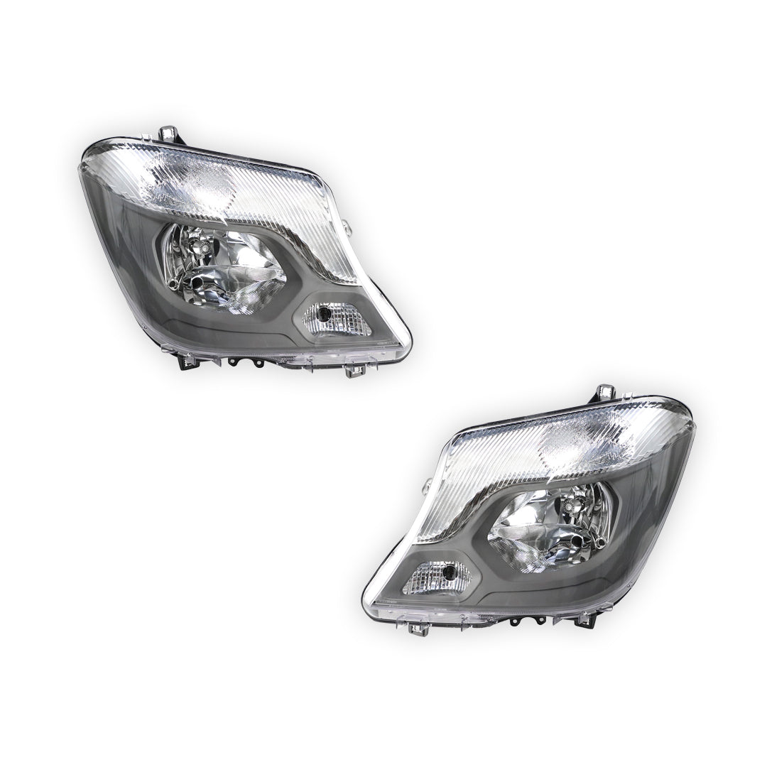Mercedes-Benz Sprinter W906 (2013 - 2017) OEM Style Non Xenon Headlights LH + RH