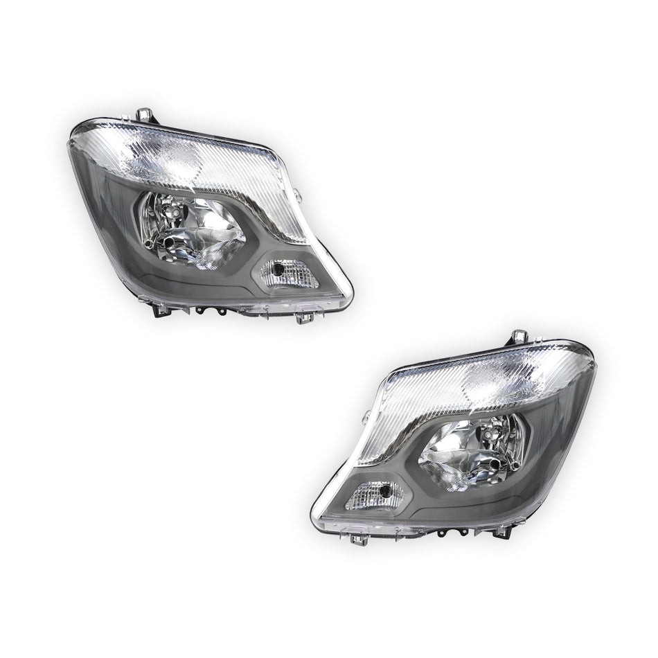 Mercedes-Benz Sprinter W906 (2013 - 2017) OEM Style Non Xenon Headlights LH + RH