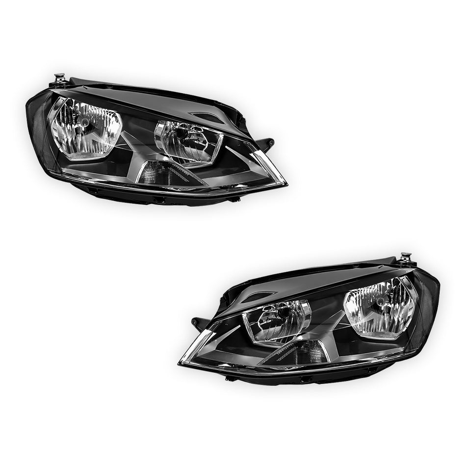 Volkswagen Golf MK7 (2012 - 2017) OEM Style Non Xenon Non LED Headlights LH + RH