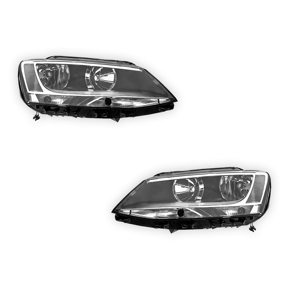 Volkswagen Jetta 1B (2011 - 2014) OEM Style Non Xenon Headlights LH + RH