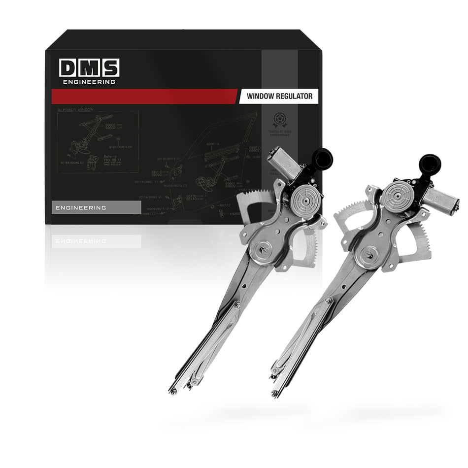 Toyota HiLux N70 (2008 - 2012) Front and Rear Window Regulators with Motor LH + RH