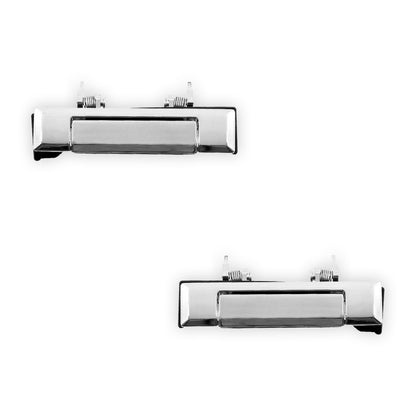 Toyota HiLux N40 (1986 - 1988) Front Outer Chrome Door Handle Without Key Hole LH + RH