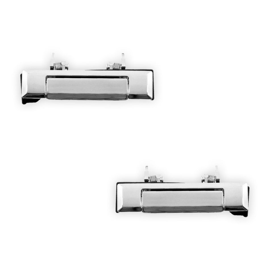 Toyota HiLux N40 (1986 - 1988) Front Outer Chrome Door Handle Without Key Hole LH + RH