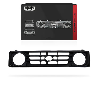 Toyota LandCruiser 78 / 79 Series (1999 - 2007) Black and Chrome Grille