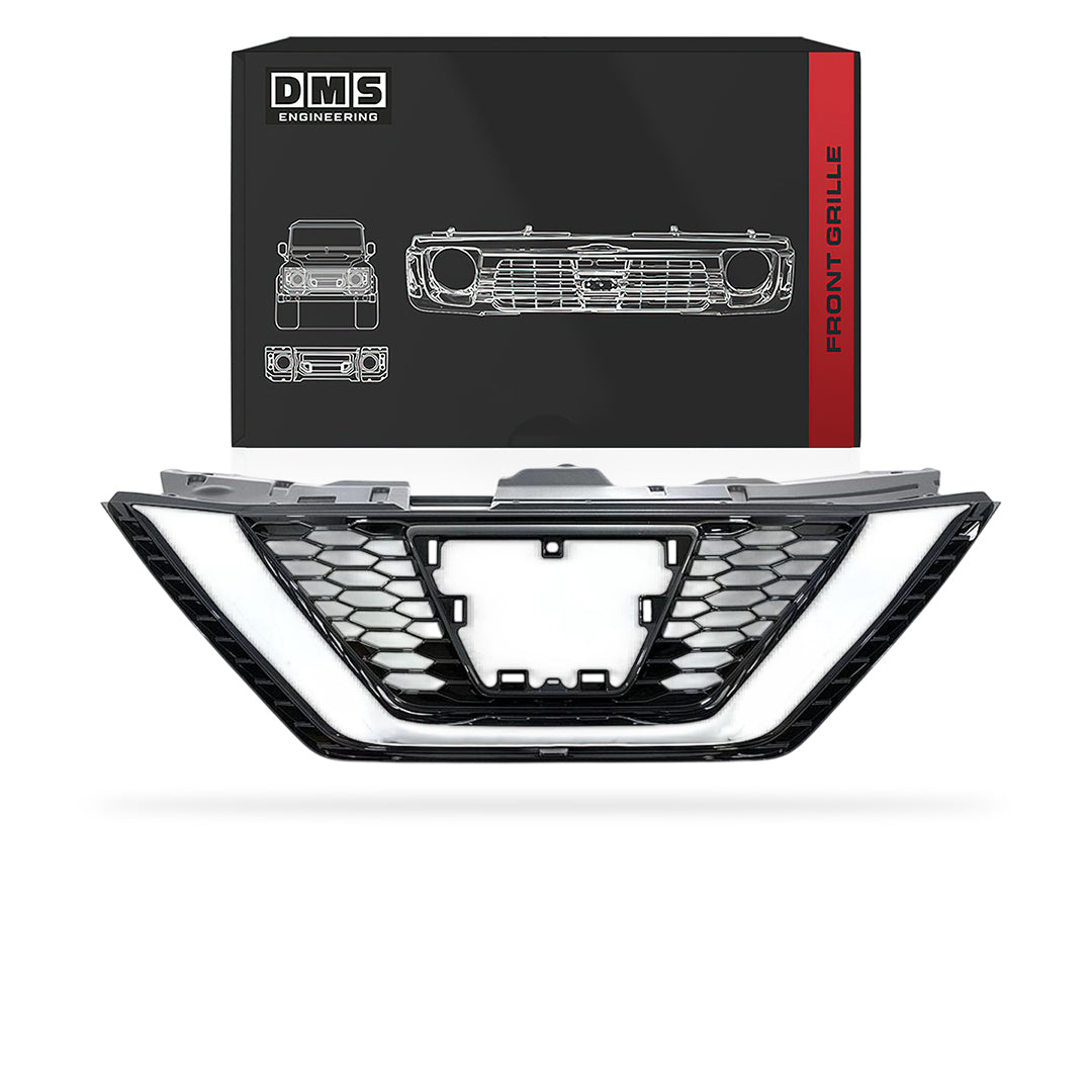 Nissan Qashqai J11 (2017 - 2022) Genuine Black / Chrome Grille Trapezoid Badge