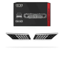 Nissan Tiida C11 (2006 - 2009) Black / Chrome Bar Grille LH + RH
