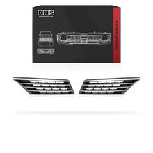 Nissan Tiida C11 (2005 - 2007) Black / Chrome Bar Grille LH + RH