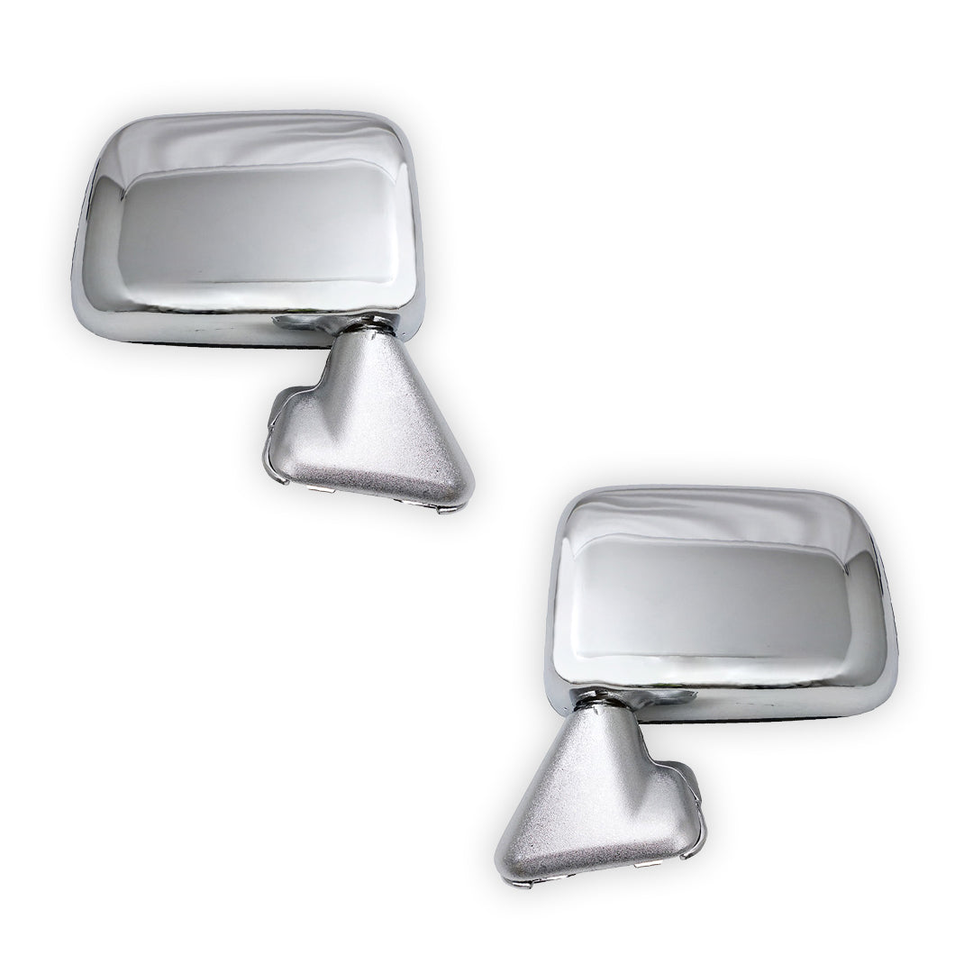 Toyota HiLux N60 (2001 - 2005) Chrome Manual Door Mirrors LH + RH