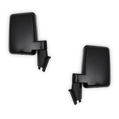 Toyota LandCruiser 60 Series (1980 - 1990) Black Manual Side Mirrors RH + LH