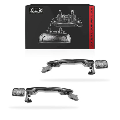 Nissan Pathfinder R51 Series 1 & 2 (2005 - 2012) All Chrome Outer Door Handles With Key Hole LH + RH