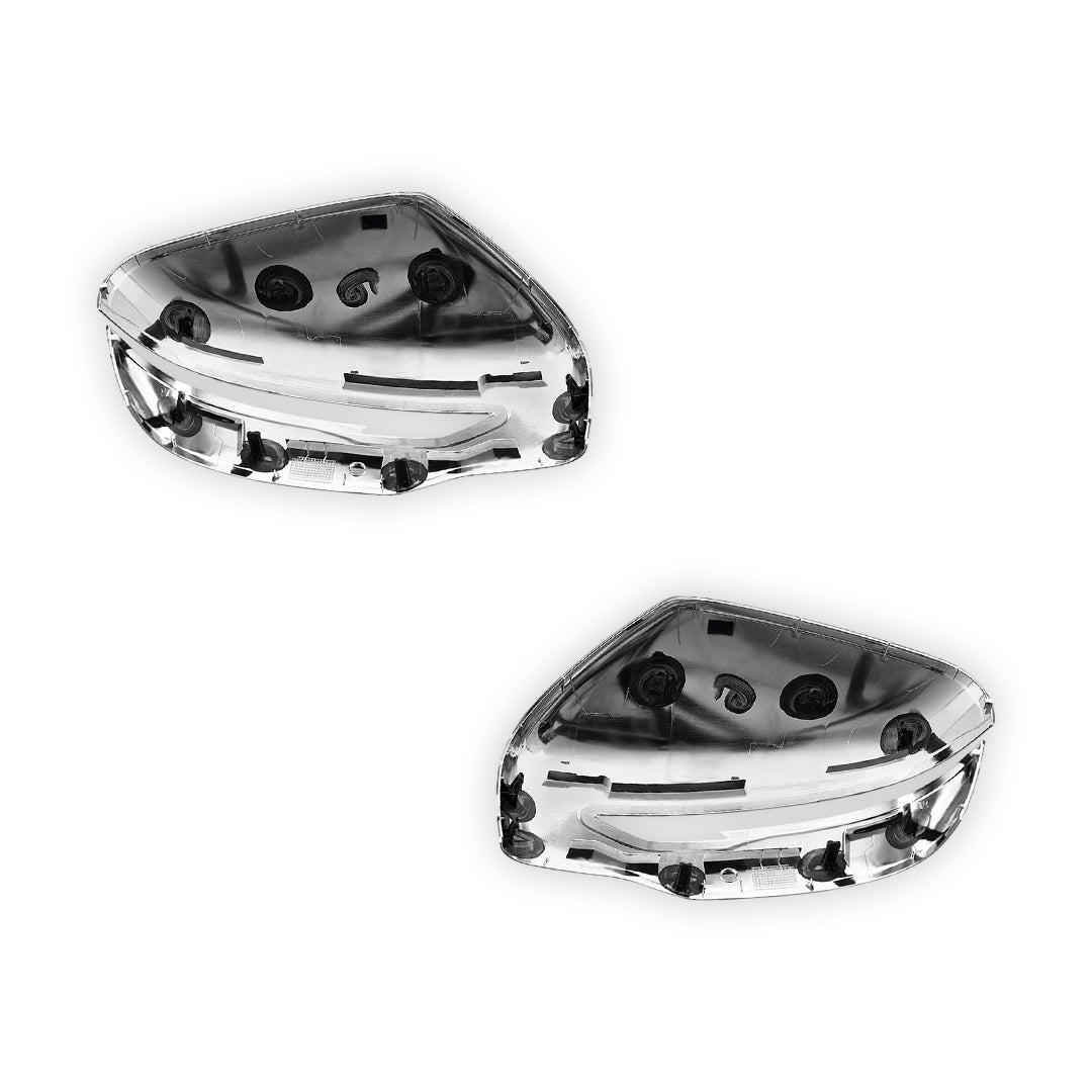 Nissan Navara D23 NP300 (2015 - 2021) Genuine Chrome Door Mirror Covers With Mirror Light LH + RH