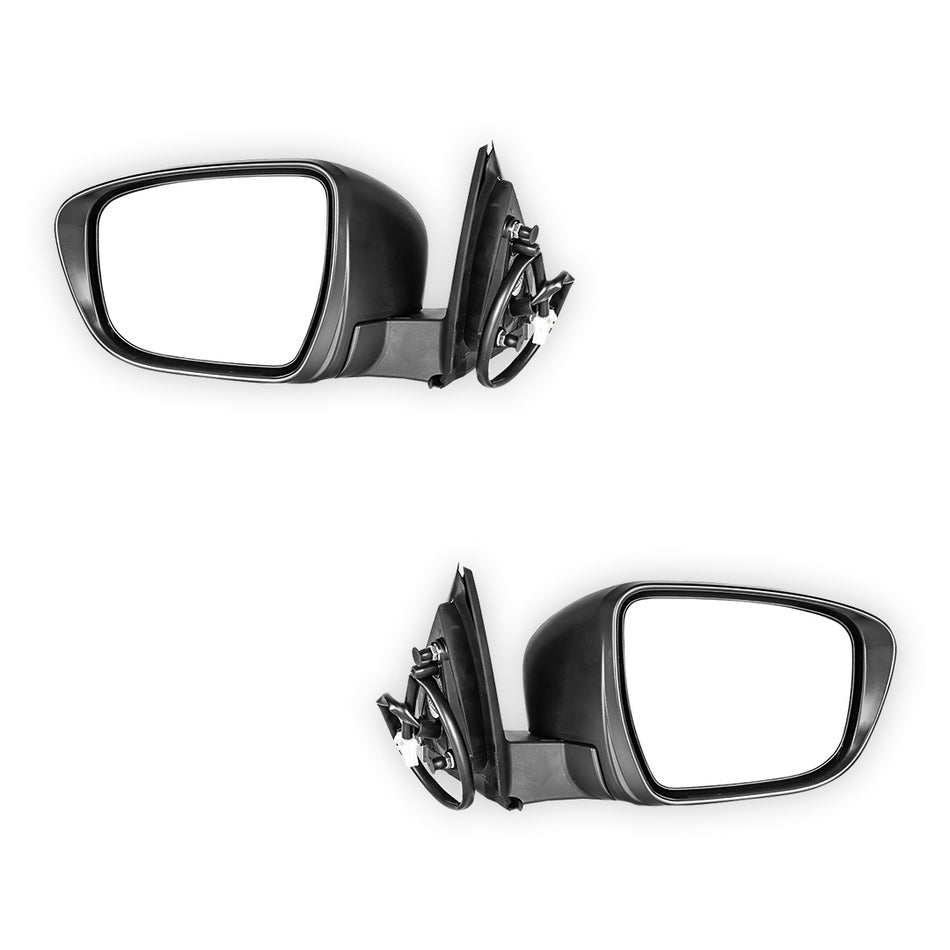 Nissan Qashqai J11 Series 1 (2014 - 2017) Primed Door Mirrors Assembly With Auto Fold Without Camera LH + RH