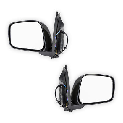 Nissan Pathfinder R51 Series 1 (2005 - 2010) Black Door Mirrors Without Mirror Light LH + RH