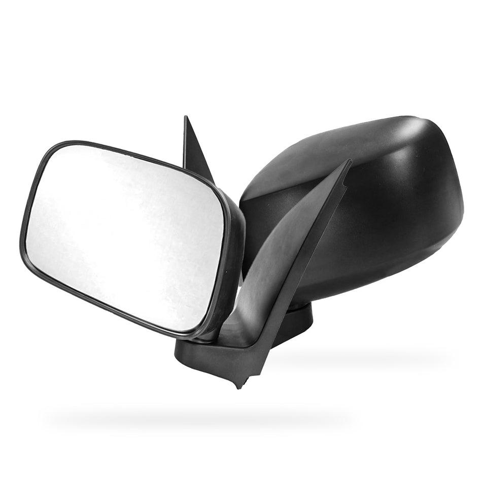 Nissan Navara D40 (2008 - 2015) Genuine Manual Black Door Mirrors With Mirror Cover LH + RH