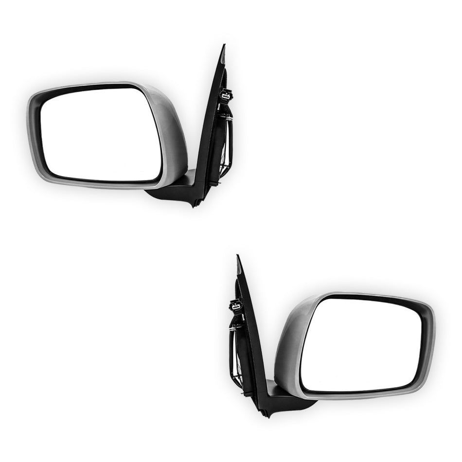 Nissan Navara D40 (2008 - 2015) Genuine Electric Black Door Mirrors With Mirror Cover LH + RH