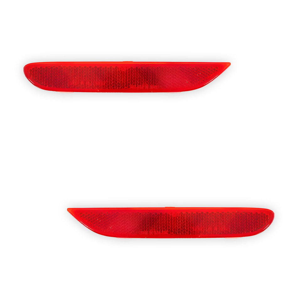 Nissan Qashqai J11 Series 1, 2 & 3 (2014 - 2022) Rear Bumper Light Reflectors LH + RH