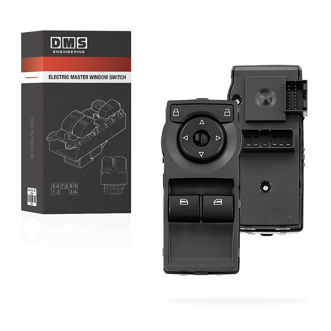 Holden Commodore VE (2010 - 2013) Black 2 Buttons Electric Master Window Switch