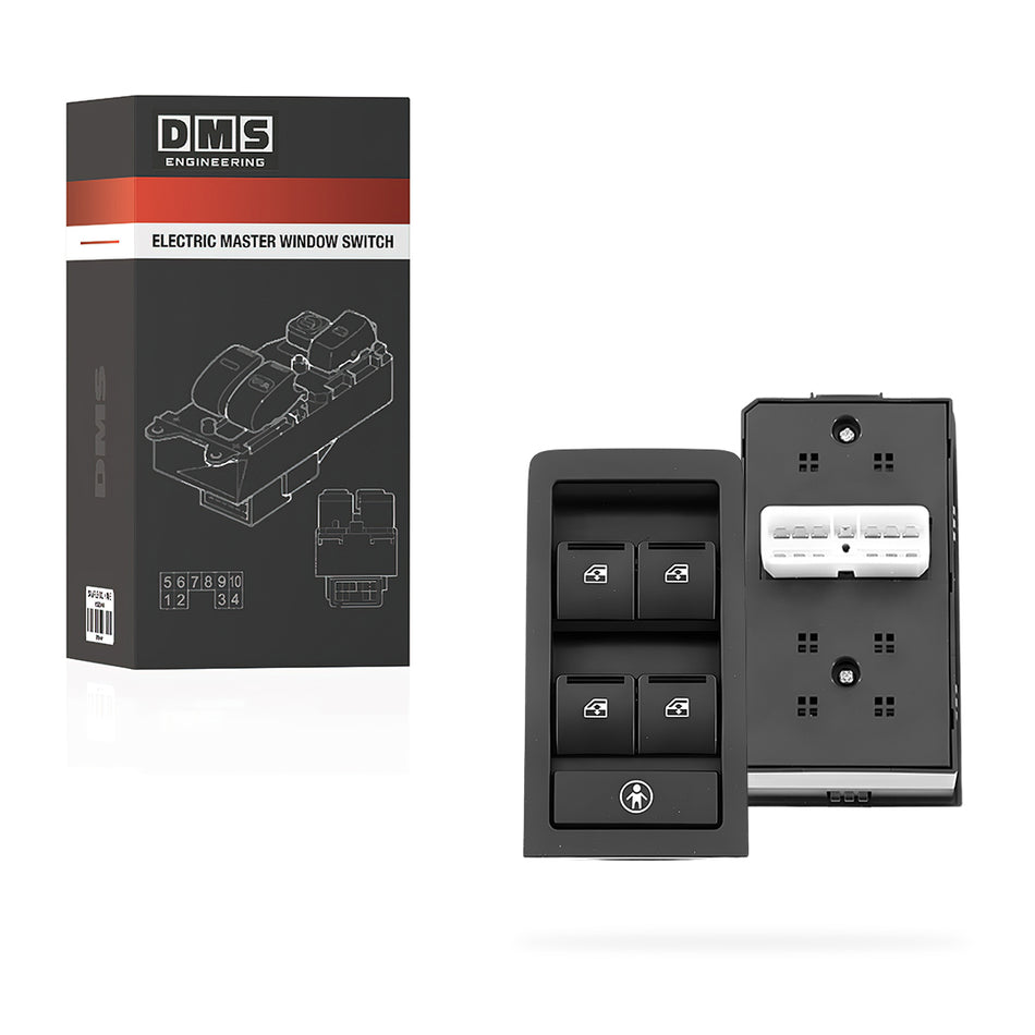 Holden Commodore VZ / VY (2002 - 2007) Black 4 Buttons Electric Master Window Switch