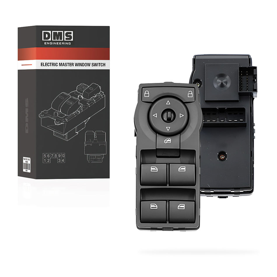 Holden Commodore VE (2006 - 2013) Dark Grey 4 Buttons Electric Master Window Switch