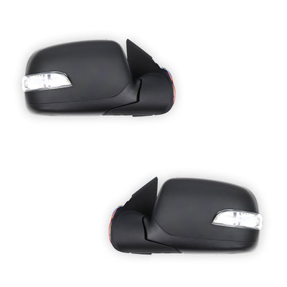 Holden Rodeo RA (2003 - 2008) Light Type Electric Black Door Mirrors LH + RH
