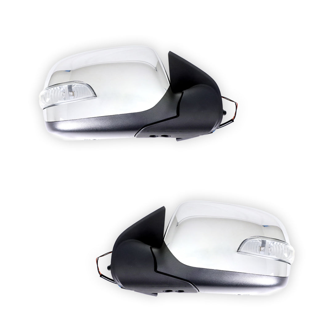 Holden Rodeo RA (2003 - 2008) Electric Chrome Door Mirrors LH + RH