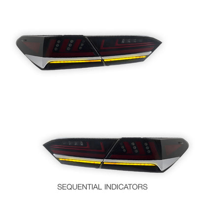 Toyota Camry XV70 (2018 - 2021) Red LED Dynamic Tail Lights LH + RH