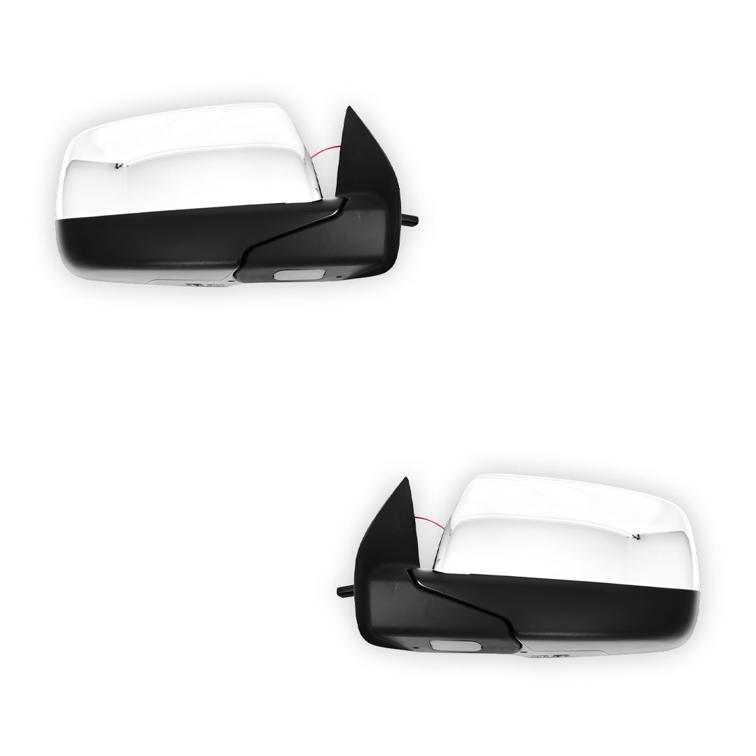 Ford Ranger PJ (2006 - 2009) Chrome Electric Door Mirrors LH + RH