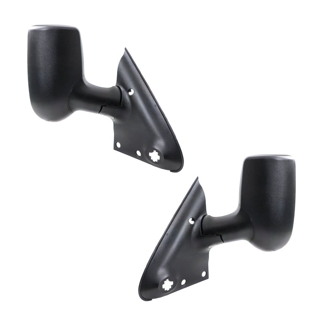 Ford Transit VH / VJ (2000 - 2006) Manual Van Black Short Arm Door Mirrors LH + RH