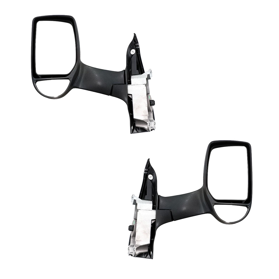 Ford Transit VH / VJ (2000 - 2006) Electric Black Long Arm Door Mirrors LH + RH