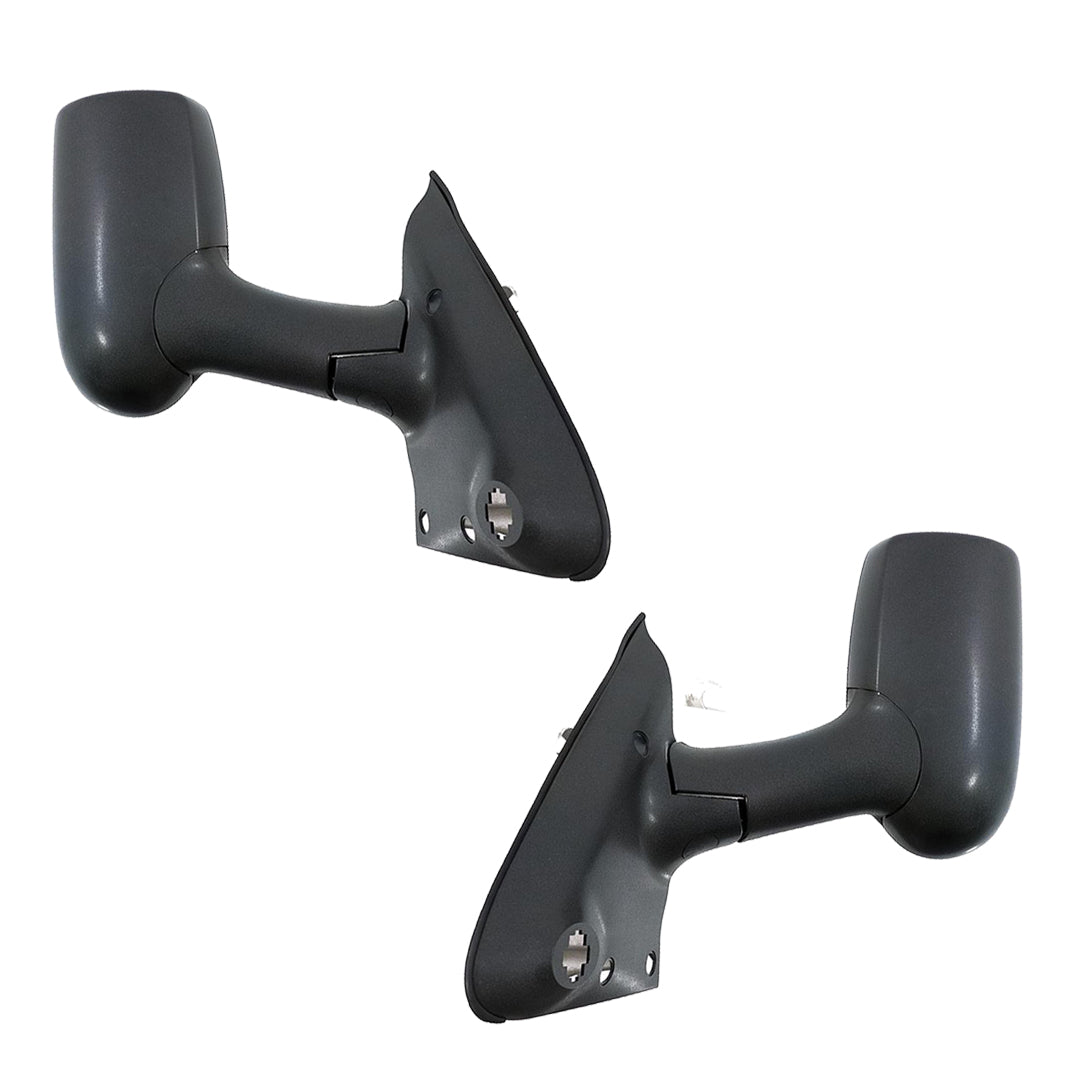 Ford Transit VH / VJ (2000 - 2006) Electric Black Long Arm Door Mirrors LH + RH