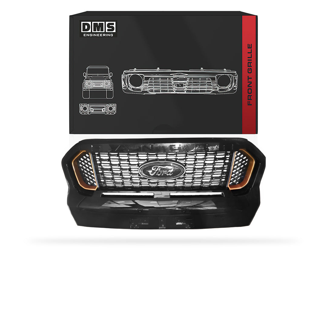 Ford Ranger PX MK3 (2020-2022) Genuine Black / Gold Grille