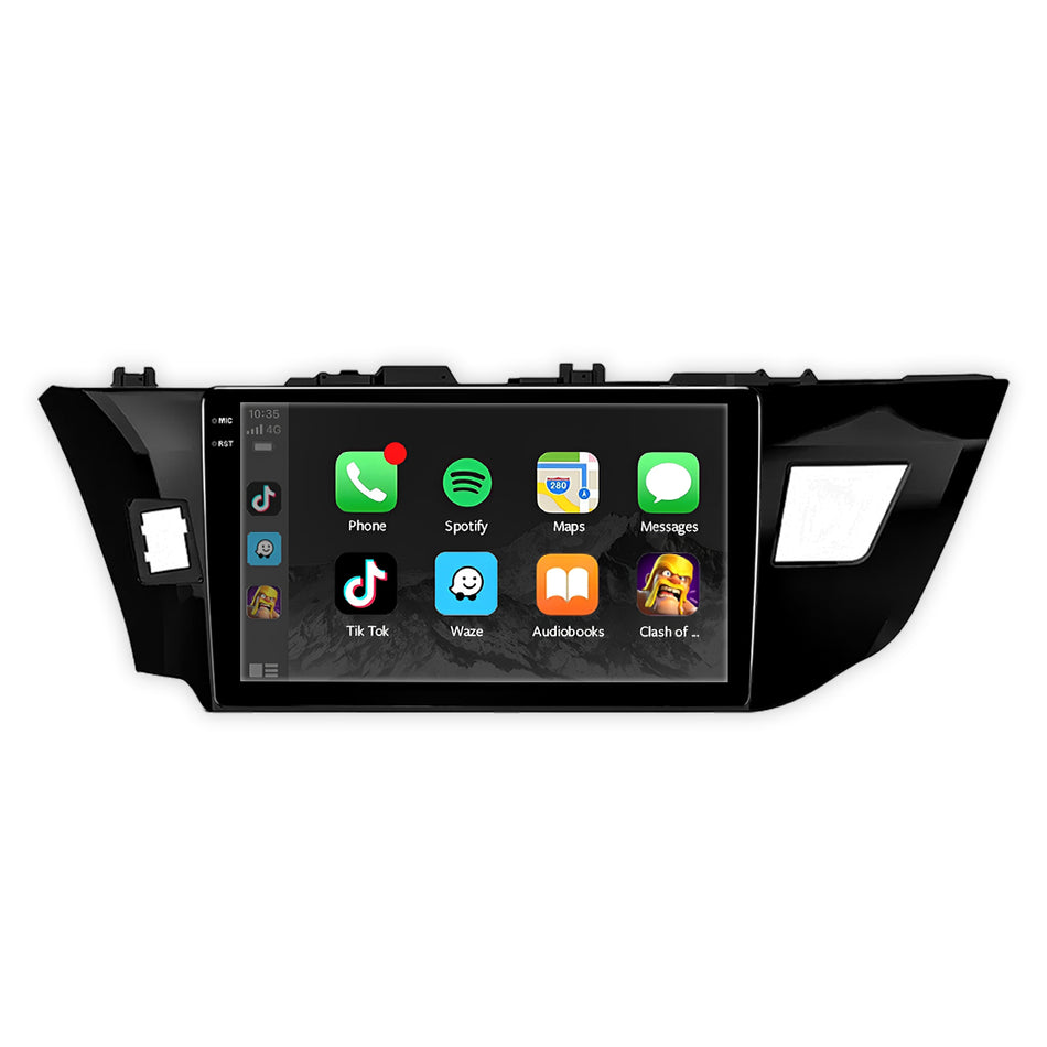 Toyota Corolla E160 / E170 / E180 (2014 - 2016) 10" Wireless Android 15 Head Unit for Apple CarPlay / Android Auto