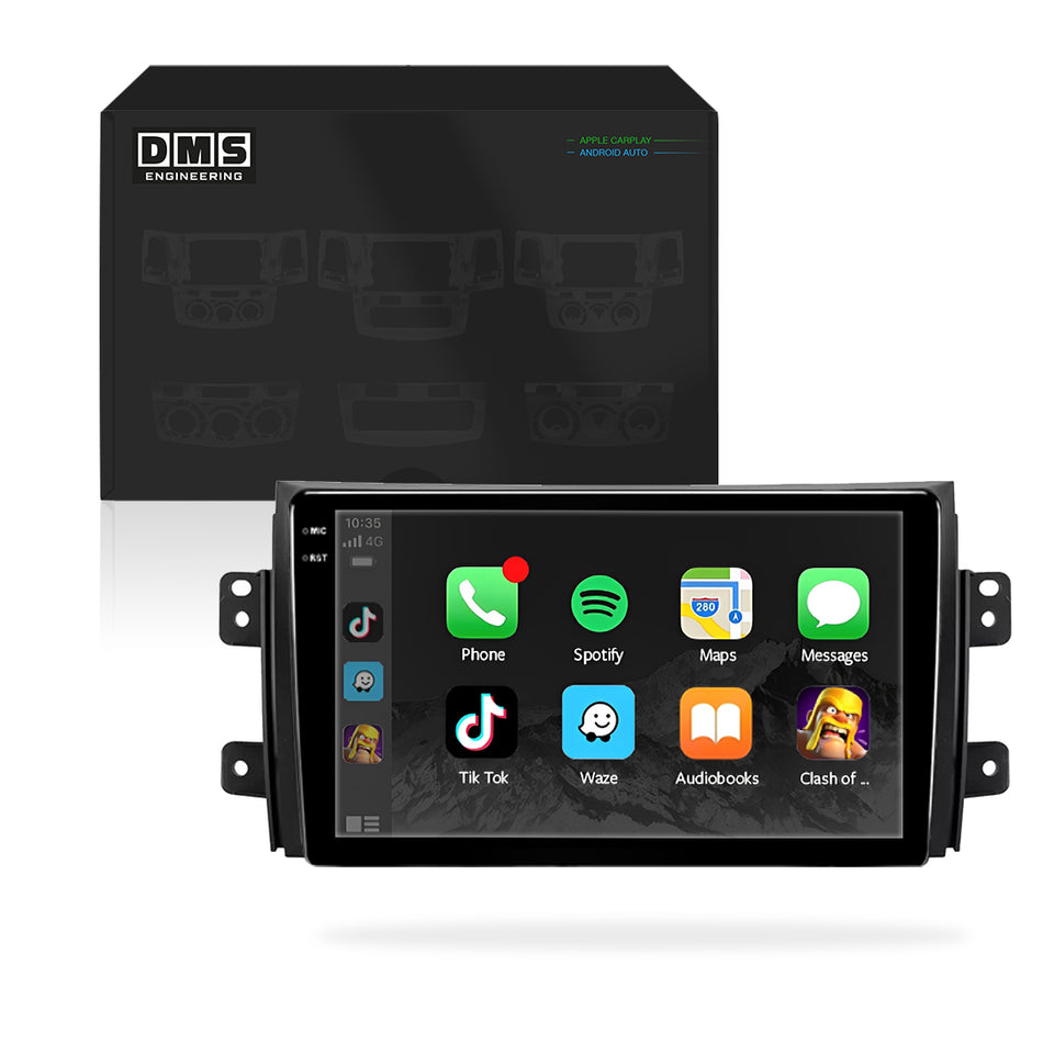 Fiat Sedici 189 (2005 - 2014) 9" Wireless Android 15 Head Unit for Apple CarPlay / Android Auto