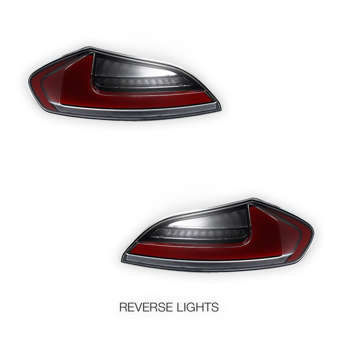 BMW Z4 E89 (2009 - 2016) Clear Red Nike Style Sequential LED Tail Lights LH + RH