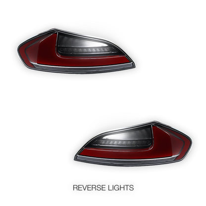 BMW Z4 E89 (2009 - 2016) Clear Red Nike Style Sequential LED Tail Lights LH + RH