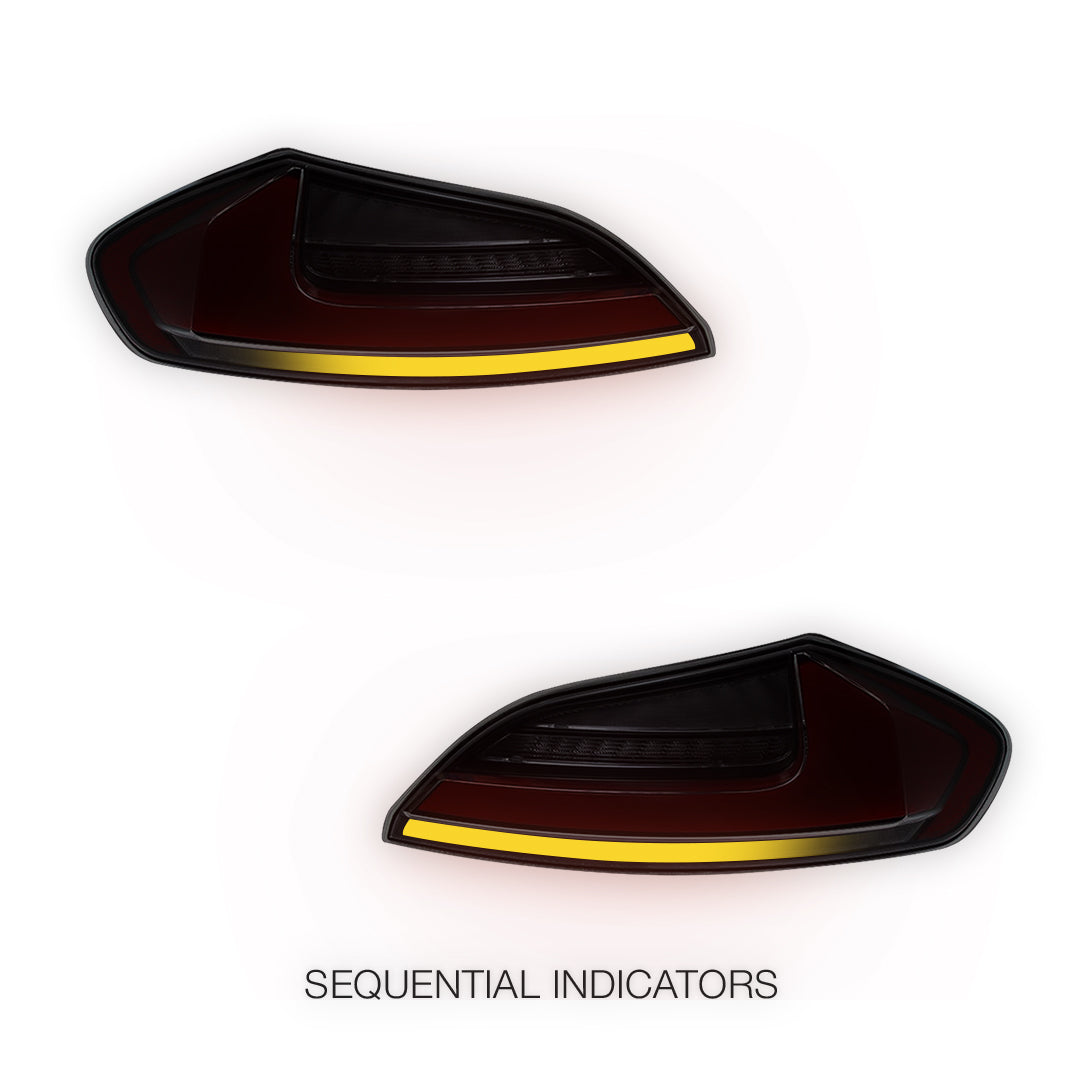 BMW Z4 E89 (2009 - 2016) Smoked Red Nike Style Sequential LED Tail Lights LH + RH