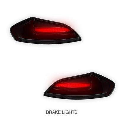 BMW Z4 E89 (2009 - 2016) Smoked Red Nike Style Sequential LED Tail Lights LH + RH