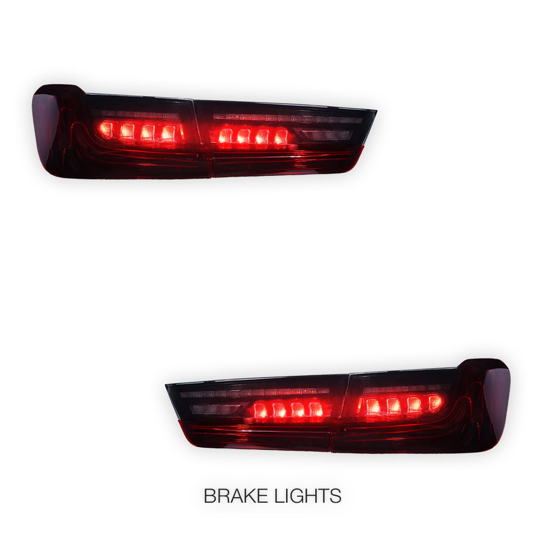 BMW 3-Series G20 (2019 - 2022) Sequential Red Full LED Tail Lights LH + RH