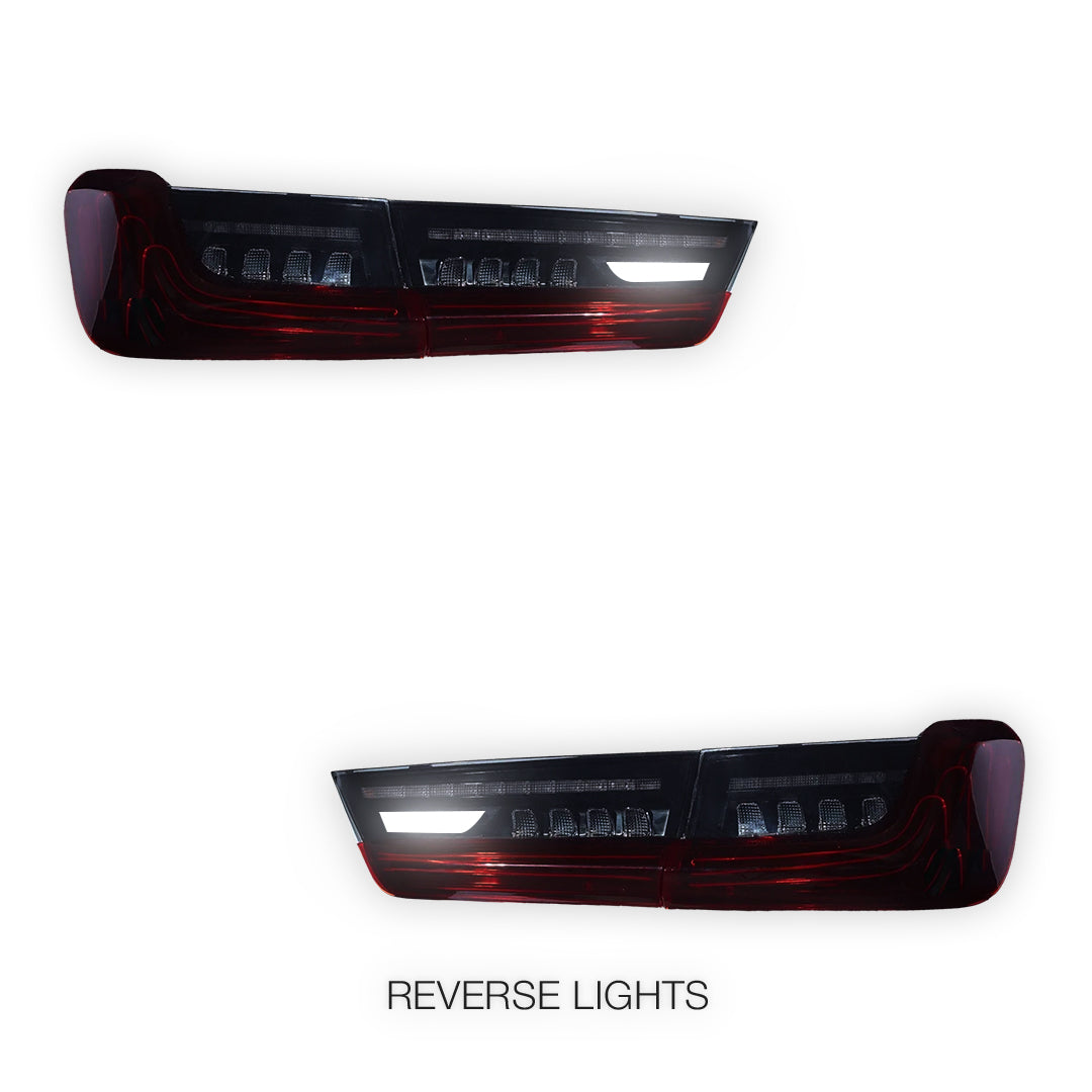 BMW 3-Series G20 (2019 - 2022) Sequential Red Full LED Tail Lights LH + RH