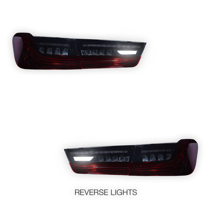 BMW 3-Series G20 (2019 - 2022) Sequential Red Full LED Tail Lights LH + RH