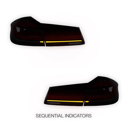 BMW 5-Series G30 (2018 - 2020) Sequential Smoked LED Tail Lights LH + RH