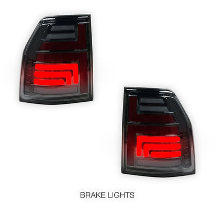 Mitsubishi Pajero NT / NW / NX (2009 - 2022) Smoked Sequential Full LED Tail Lights LH + RH