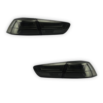 Mitsubishi Lancer Evo X / CJ / CF (2008 - 2018) Smoked Halo Sequential Tail Lights LH + RH
