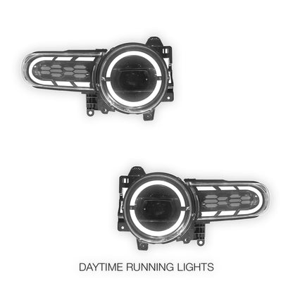 Toyota FJ Cruiser (2007 - 2020) Sequential Hexangonal Projector Headlights LH + RH