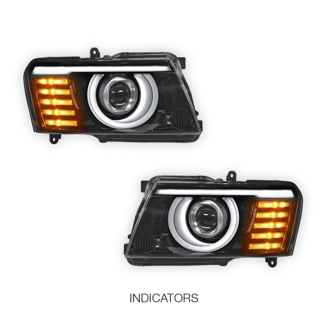 Nissan Patrol GU MK4 / MK5 / MK6 / MK7 / MK8 / Y61 (2005 - 2016) Full LED Laser Headlights LH + RH