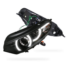 Ford Ecosport BK (2013 - 2016) Black 3D Stripe Bar LED DRL Projector Headlights LH + RH