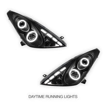Toyota Celica (2000 - 2005) Black CCFL Angel Eyes Projector Headlights LH + RH