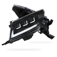 Toyota HiLux Vigo (2011 - 2015) Black Full LED Triple Projector Lens Headlights LH + RH